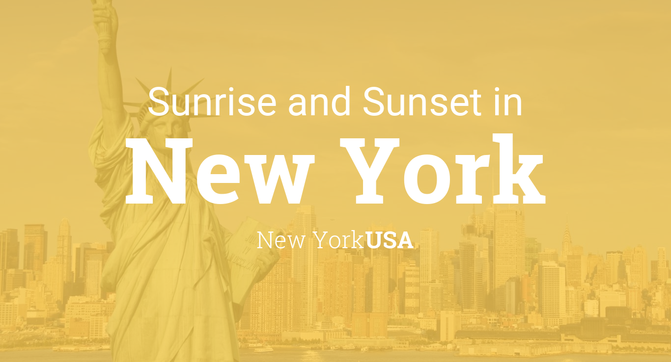 sunrise and sunset times nyc