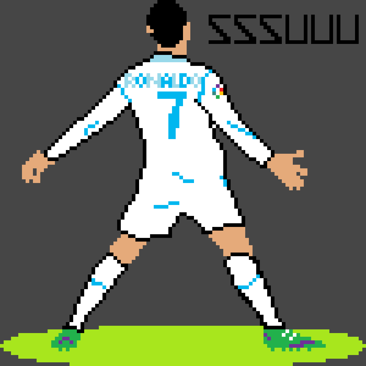 cr7 pixel art