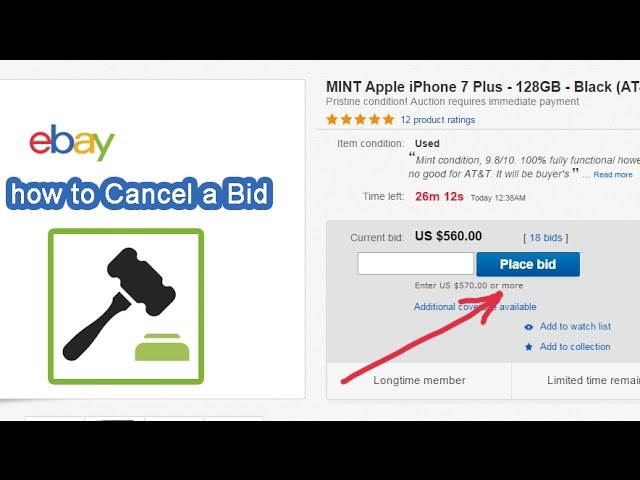 can you cancel your bid on ebay