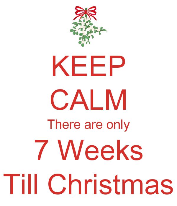 how many weeks is it until christmas