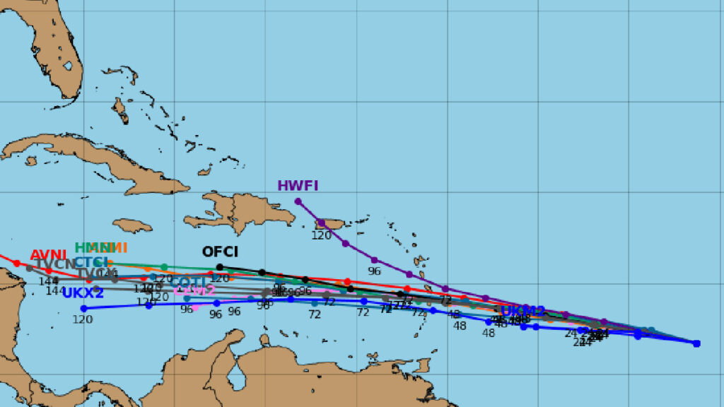 tropical storm bret spaghetti models 2023