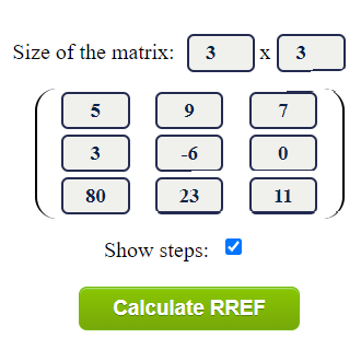 rref solver