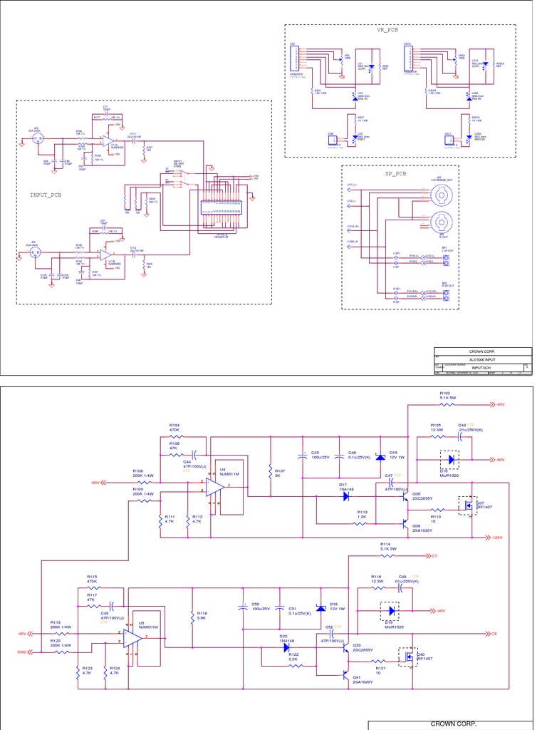 crown xls 5000 schematic diagram