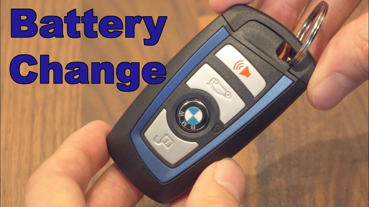 bmw key battery change