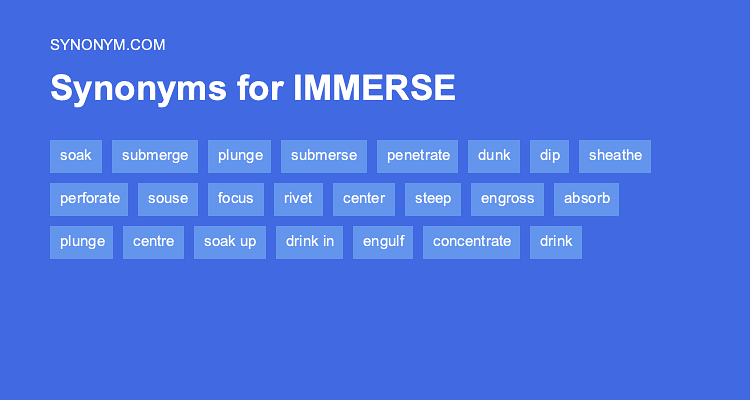 immersed synonym