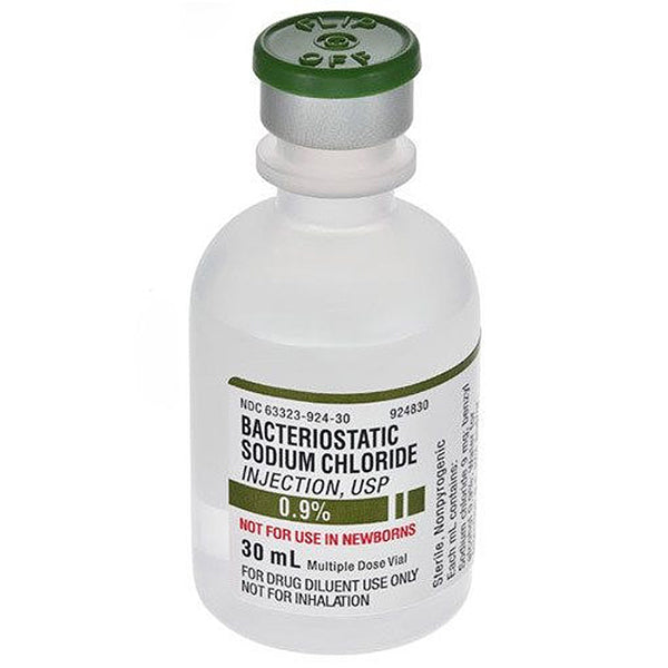 bacteriostatic saline solution