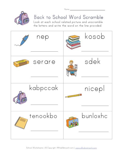 unscramble letters to make words example