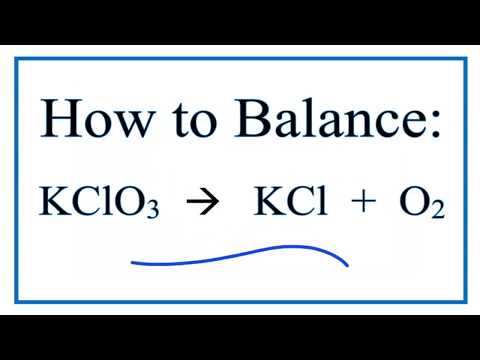 balance kclo3 kcl o2