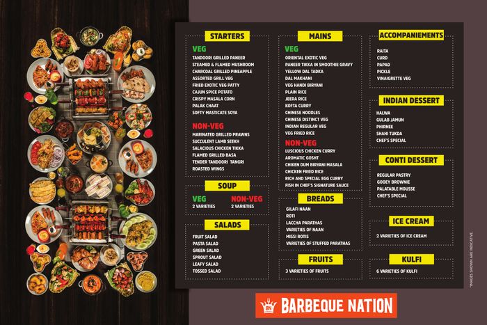 barbeque nation guwahati price menu