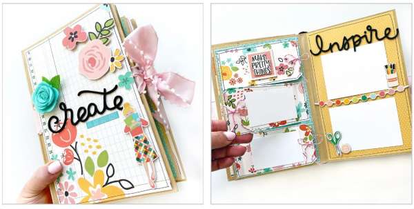 mini scrapbook album