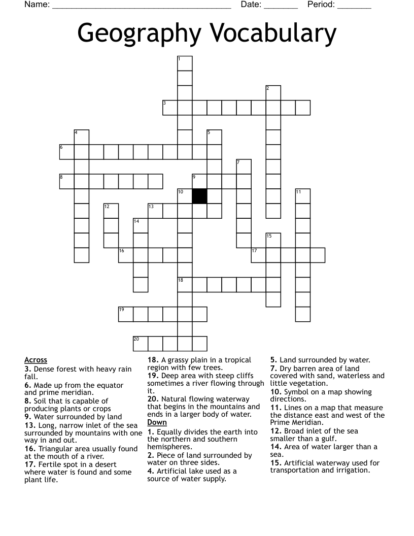 land measure crossword