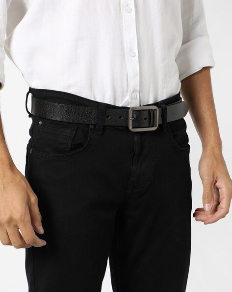 mens square buckle belt