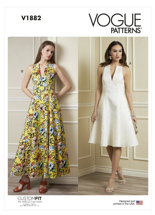 vogue patterns evening dresses