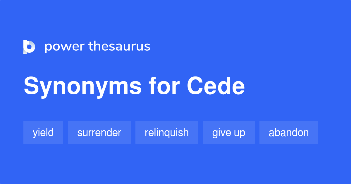 cede synonym