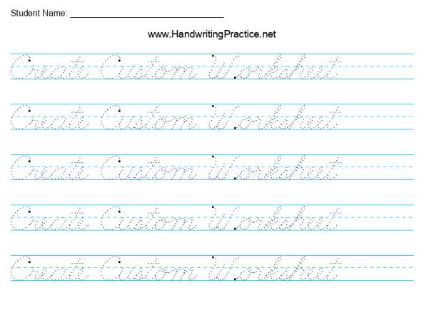 cursive handwriting booklet