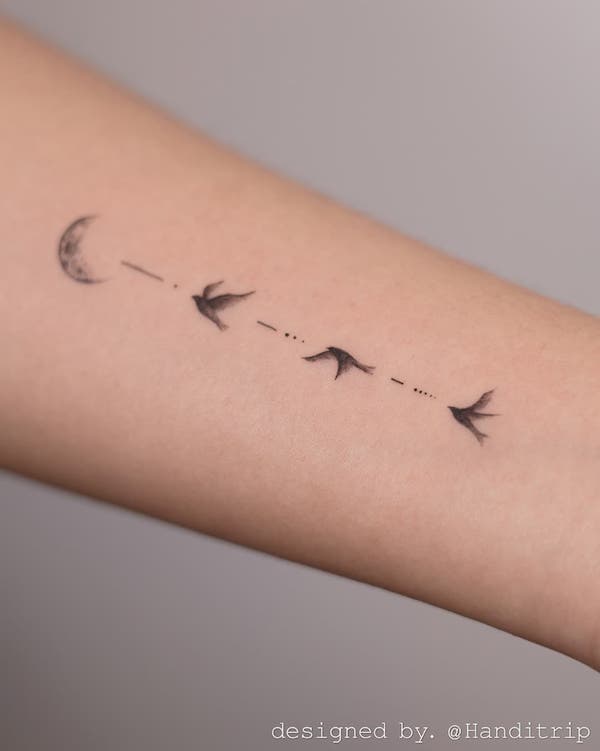 flying birds tattoo meaning