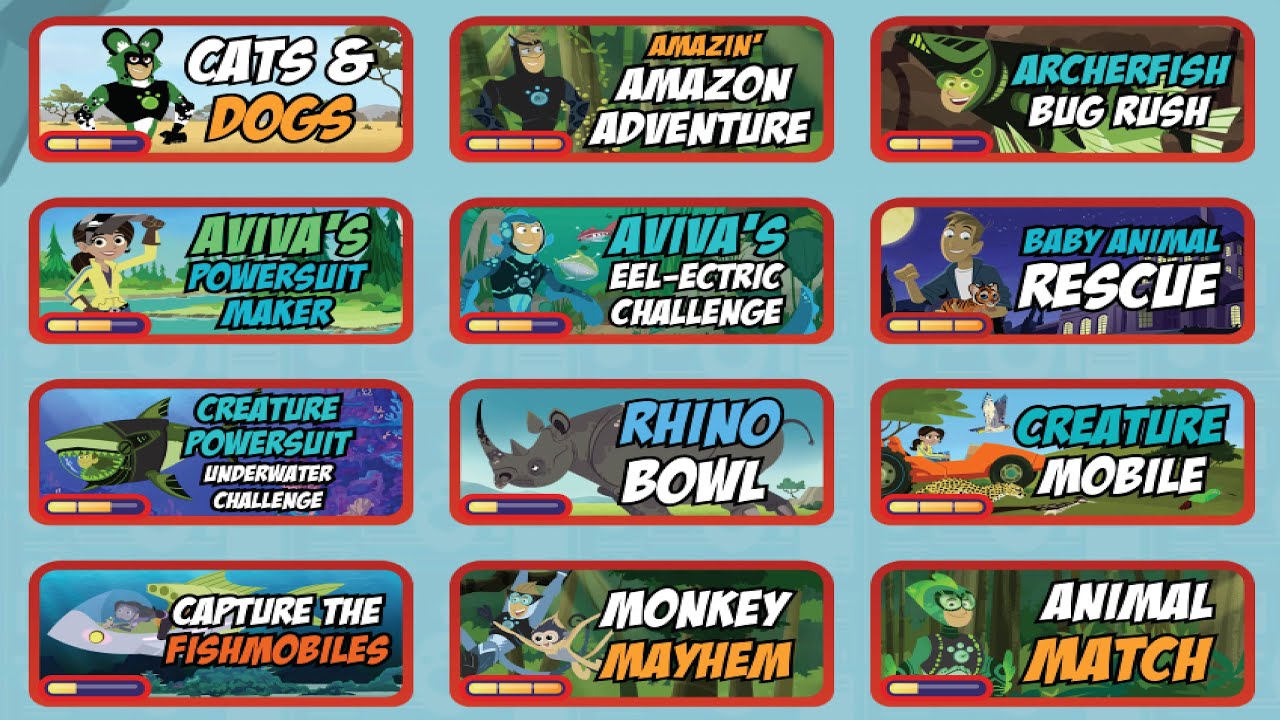 wild kratts games