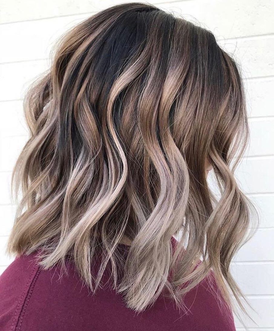 shoulder length hair and color