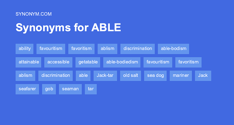 be able to synonym