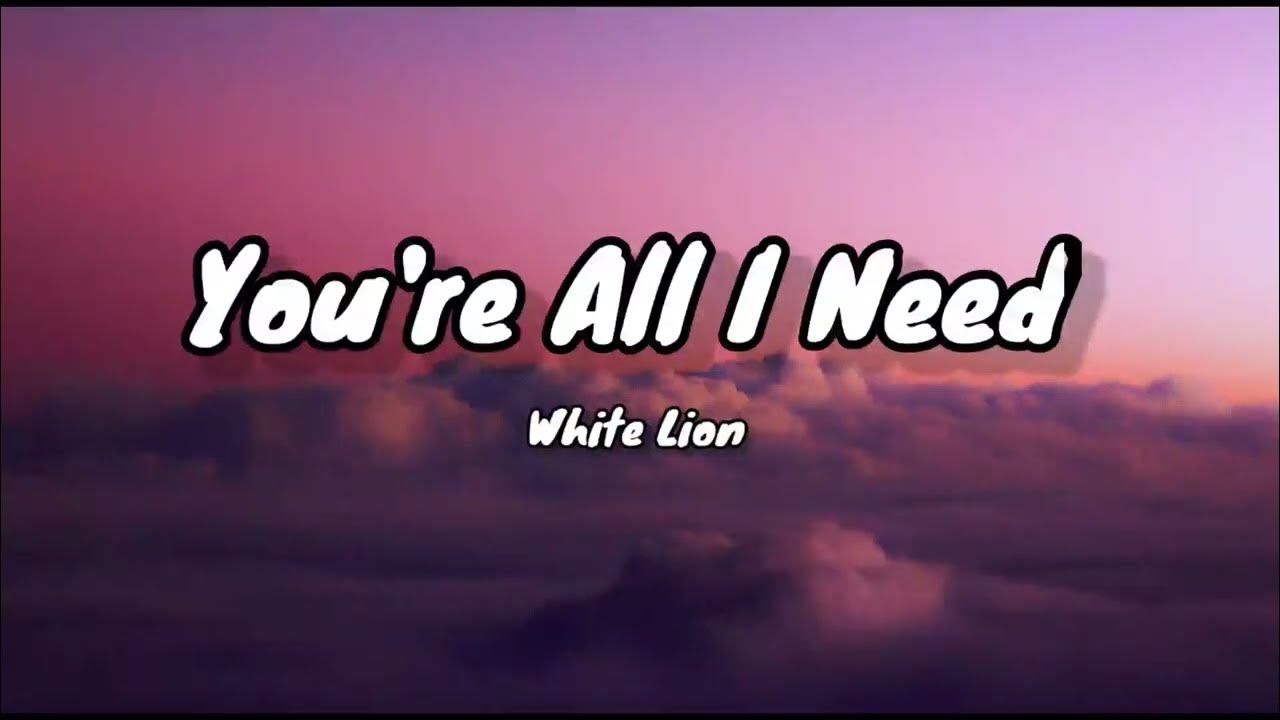 because you re all i need lyrics