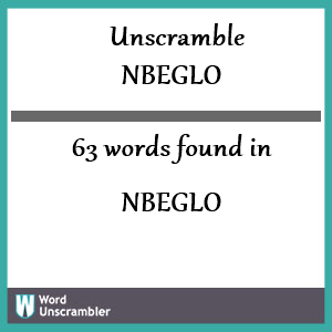 belong unscramble