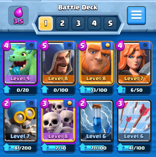 best arena 6 clash royale deck