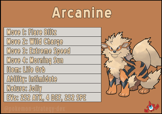 best moves for arcanine