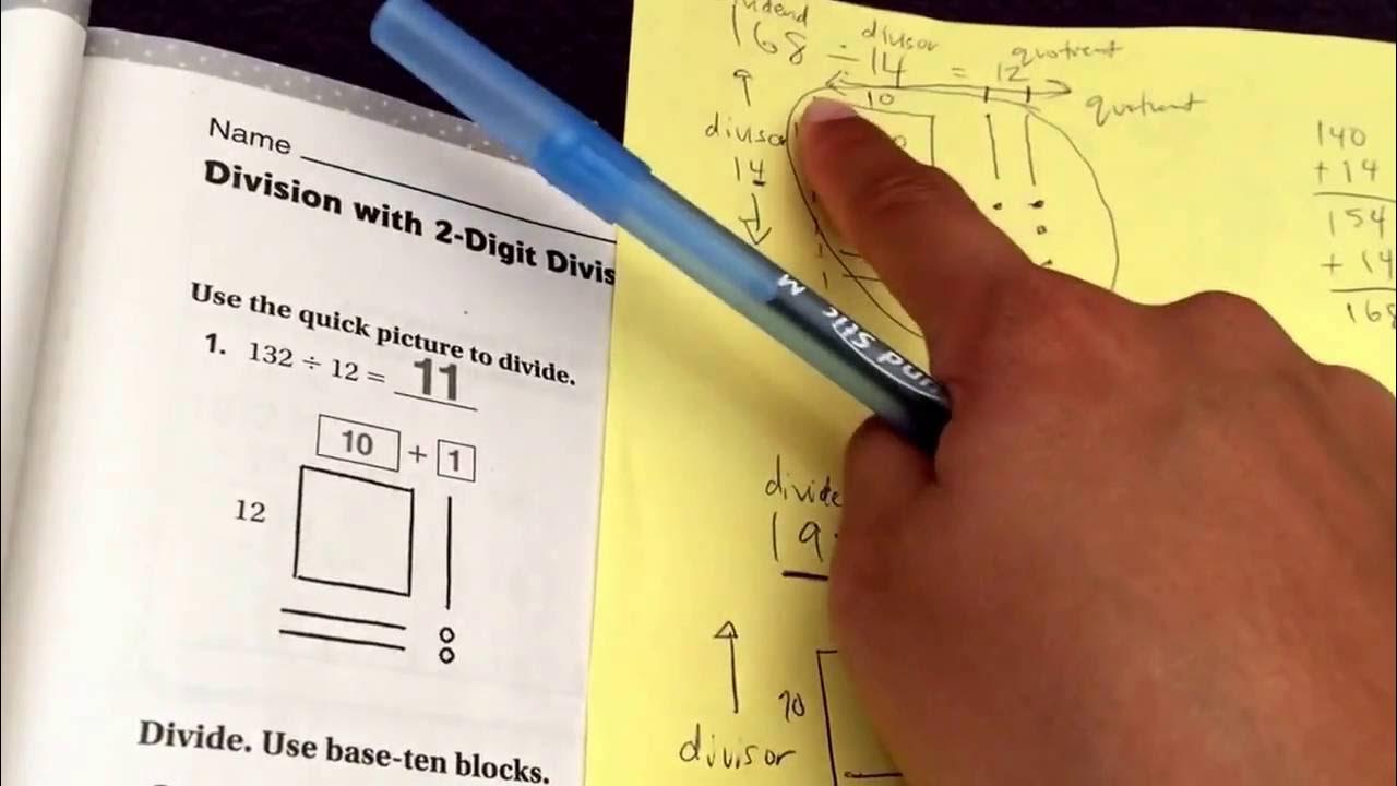 represent division with 2 digit divisors