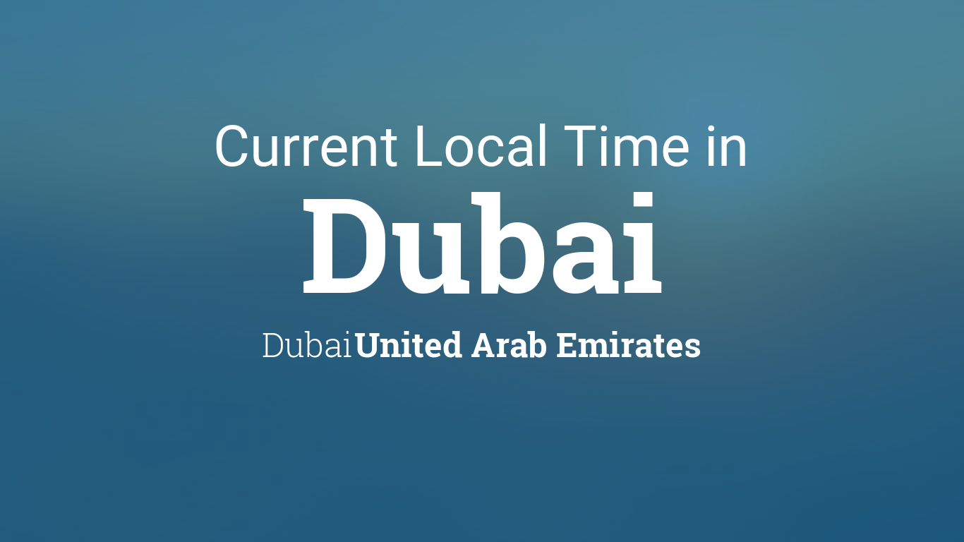 current local time in dubai