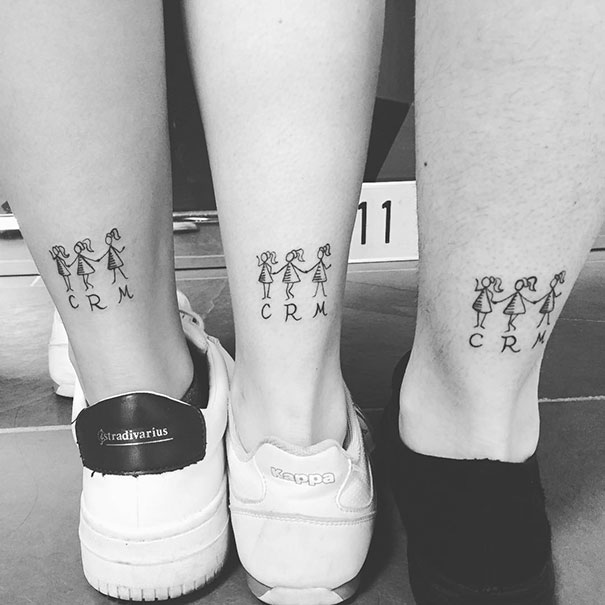 bff tattoos for 3