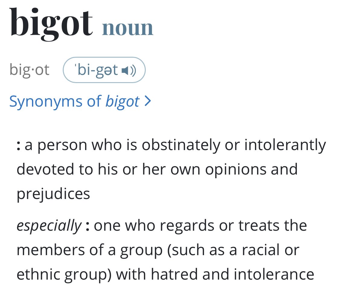 bigotry synonym