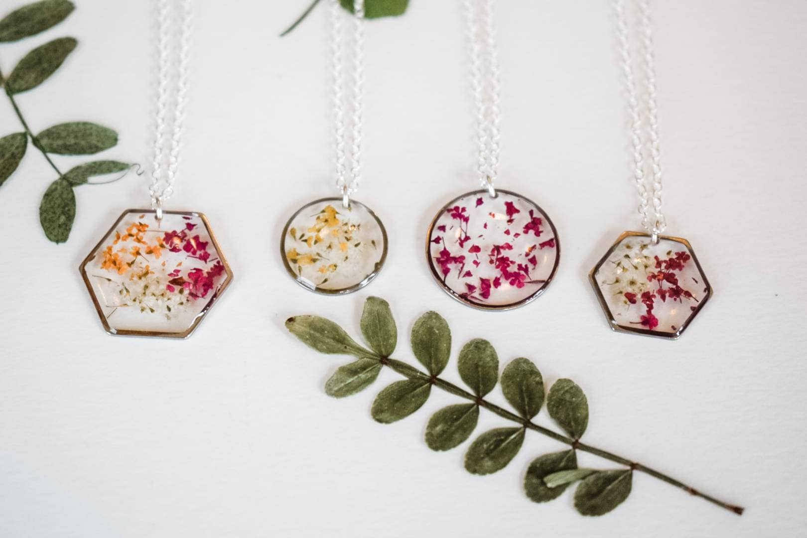 birth flower necklace etsy