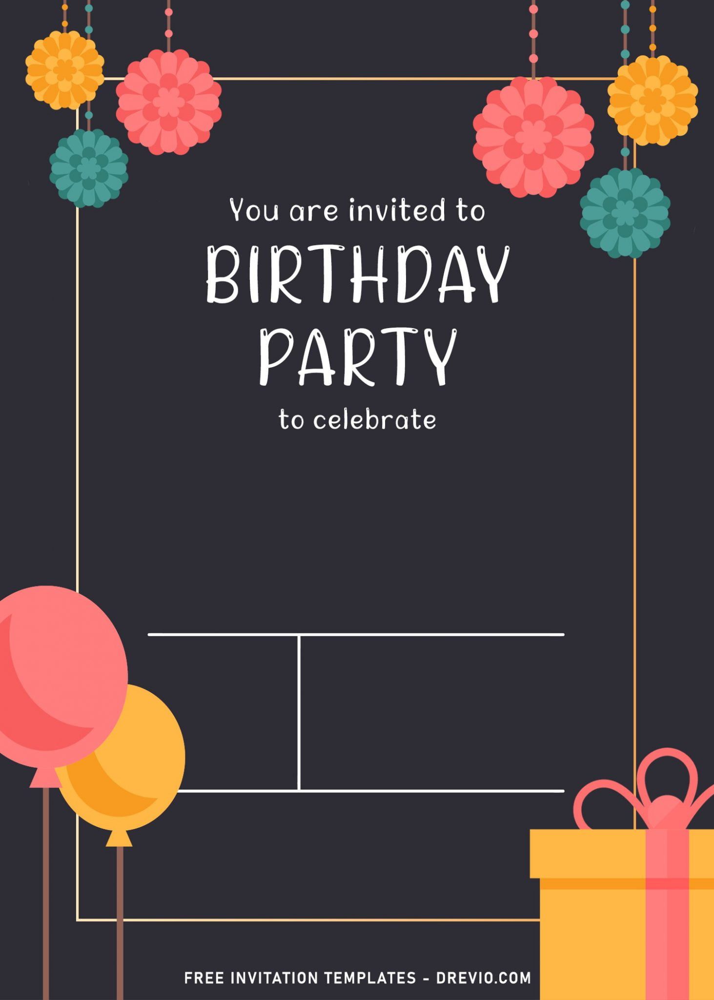 birthday announcement template