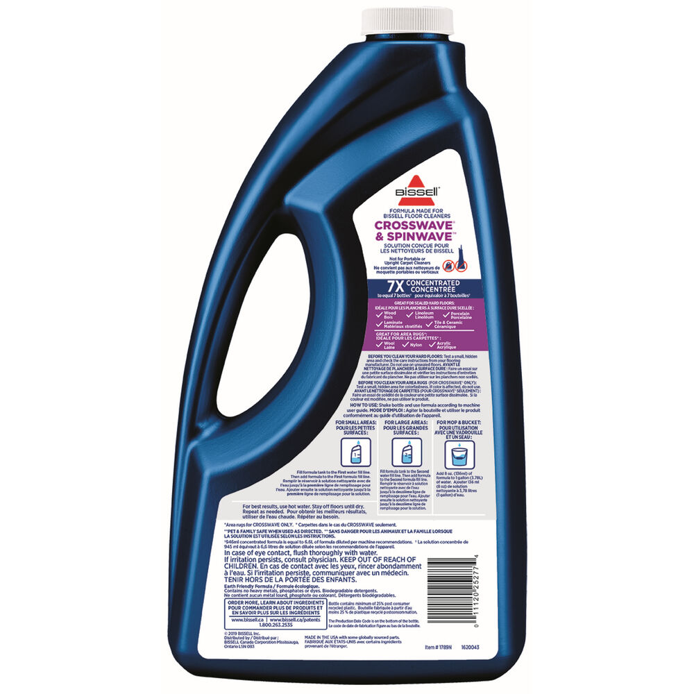 bissell crosswave cleaning solution