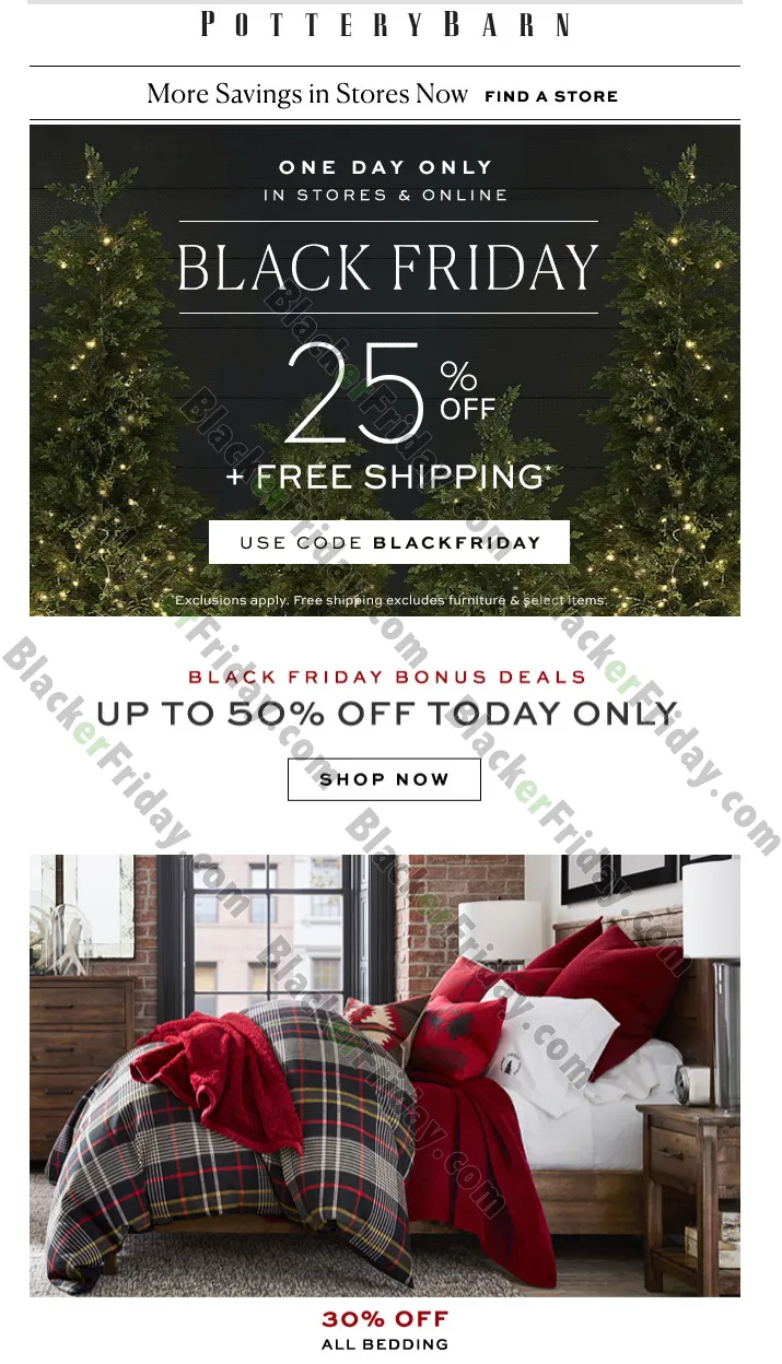 black friday pottery barn