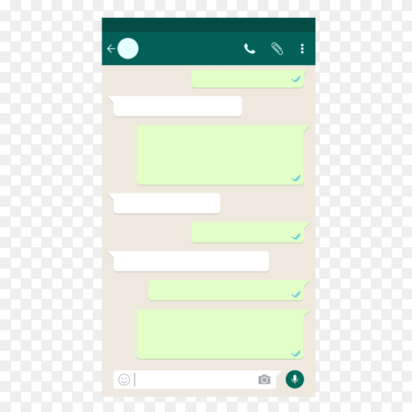 blank whatsapp template