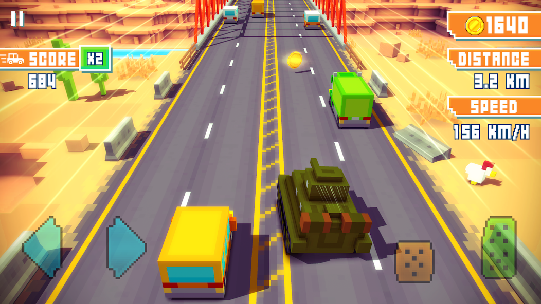 blocky roads mod apk