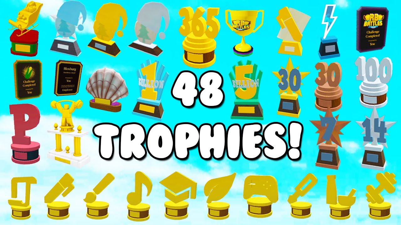 bloxburg trophies