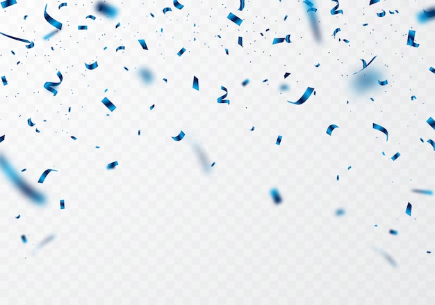 blue confetti png