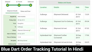 blue dart passport tracking