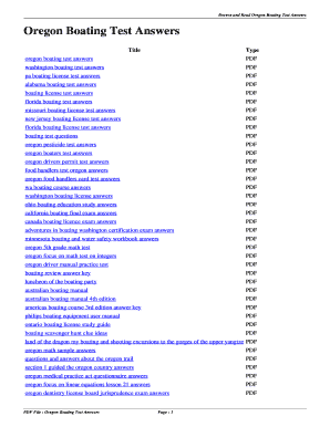 boating license test answers