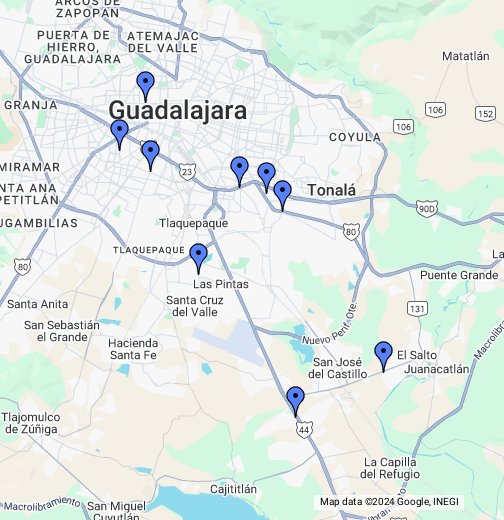 bodega aurrera maps