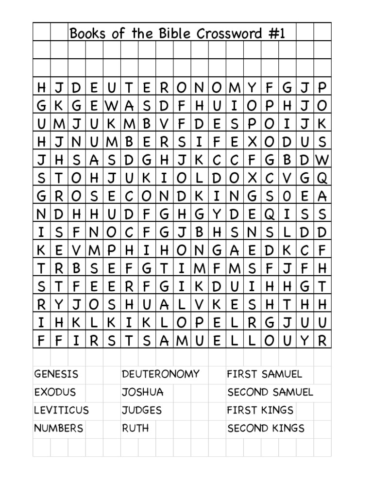 book of old testament crossword