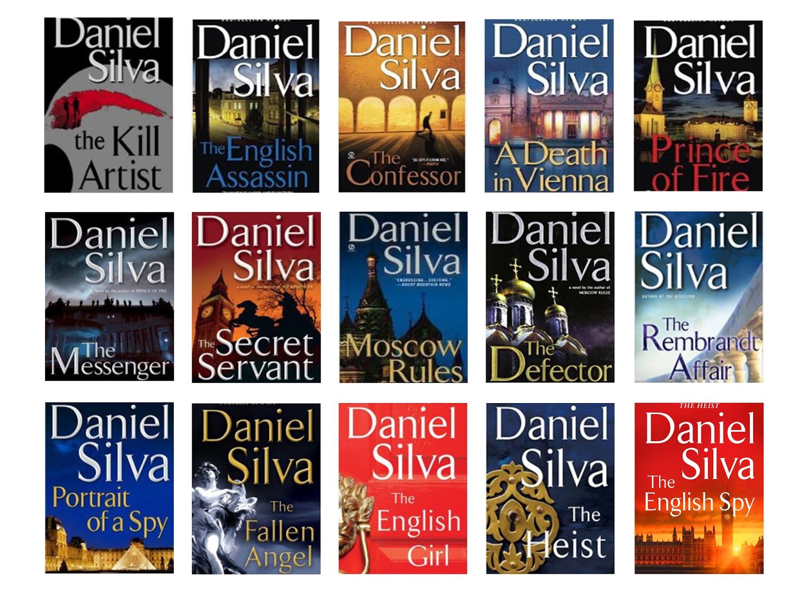 books by daniel silva in order of publication