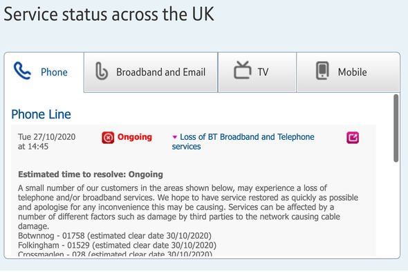 bt mobile network down