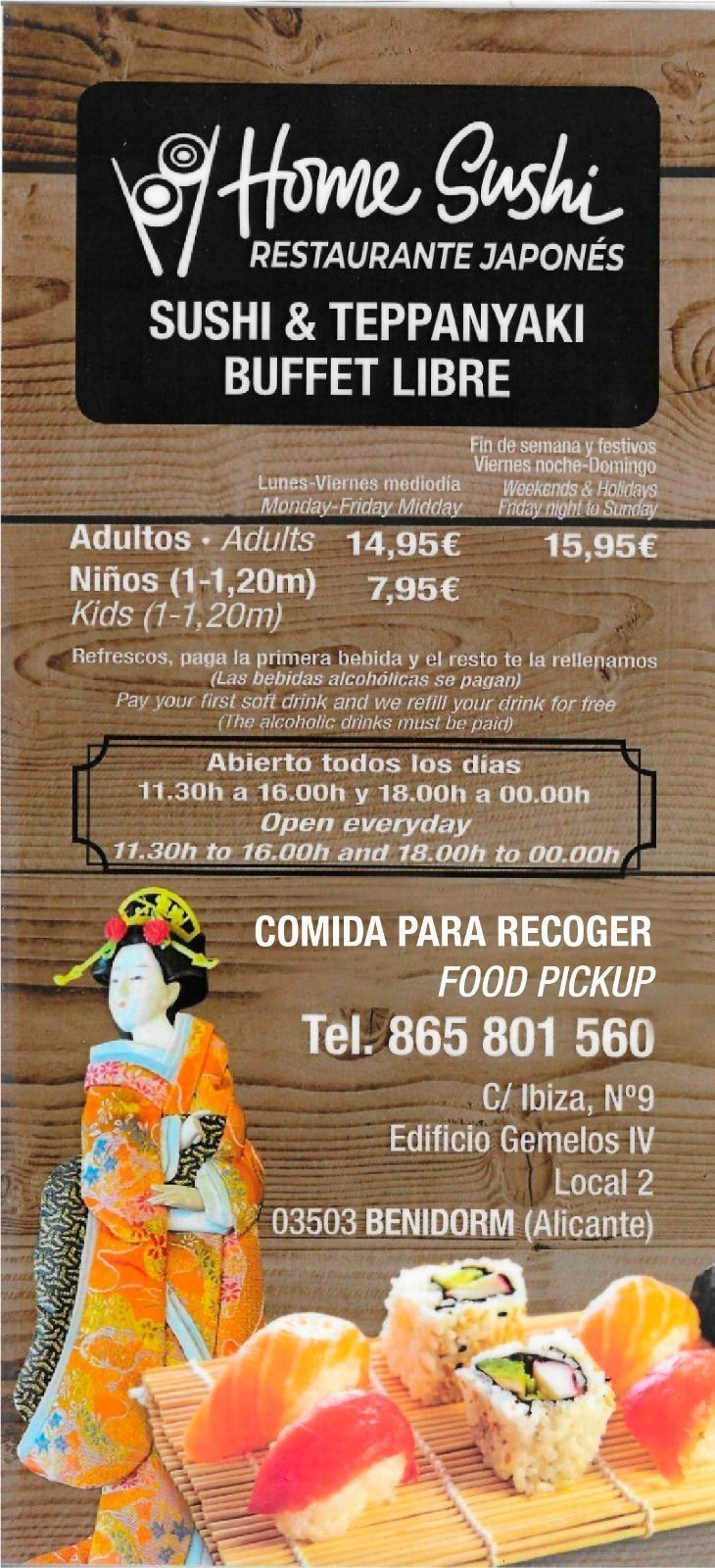 buffet japones benidorm