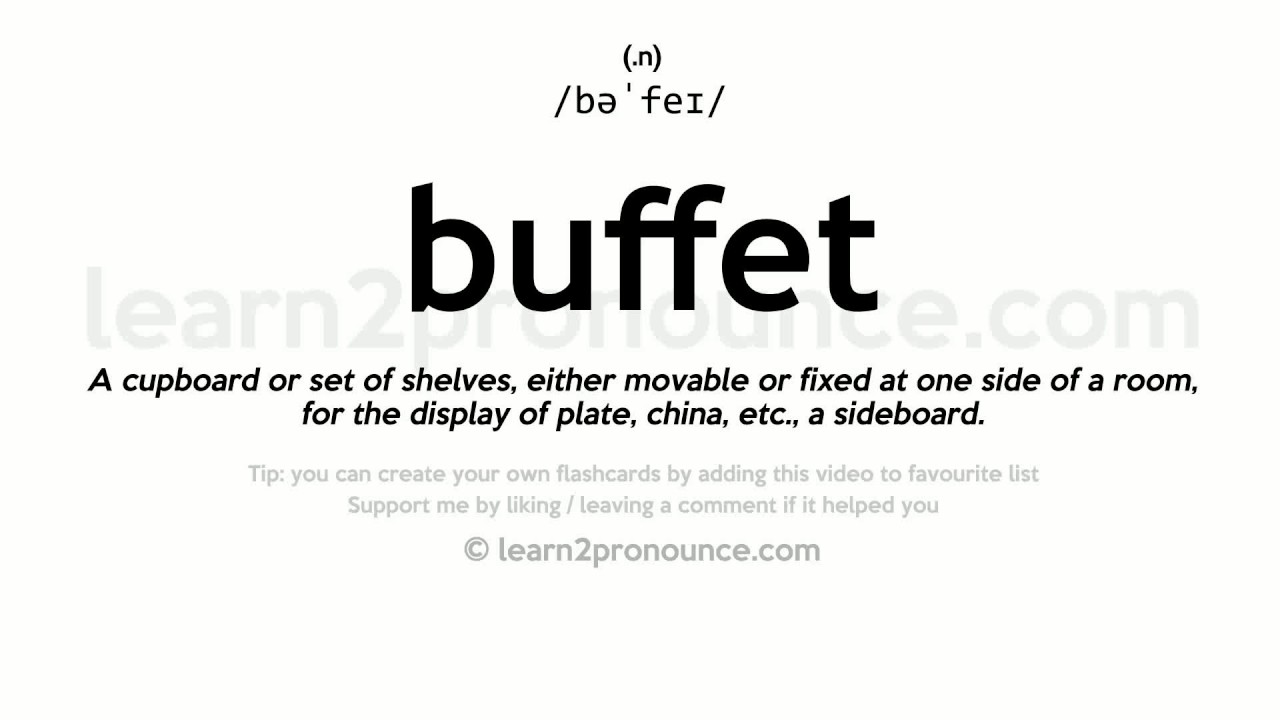 buffet pronounce