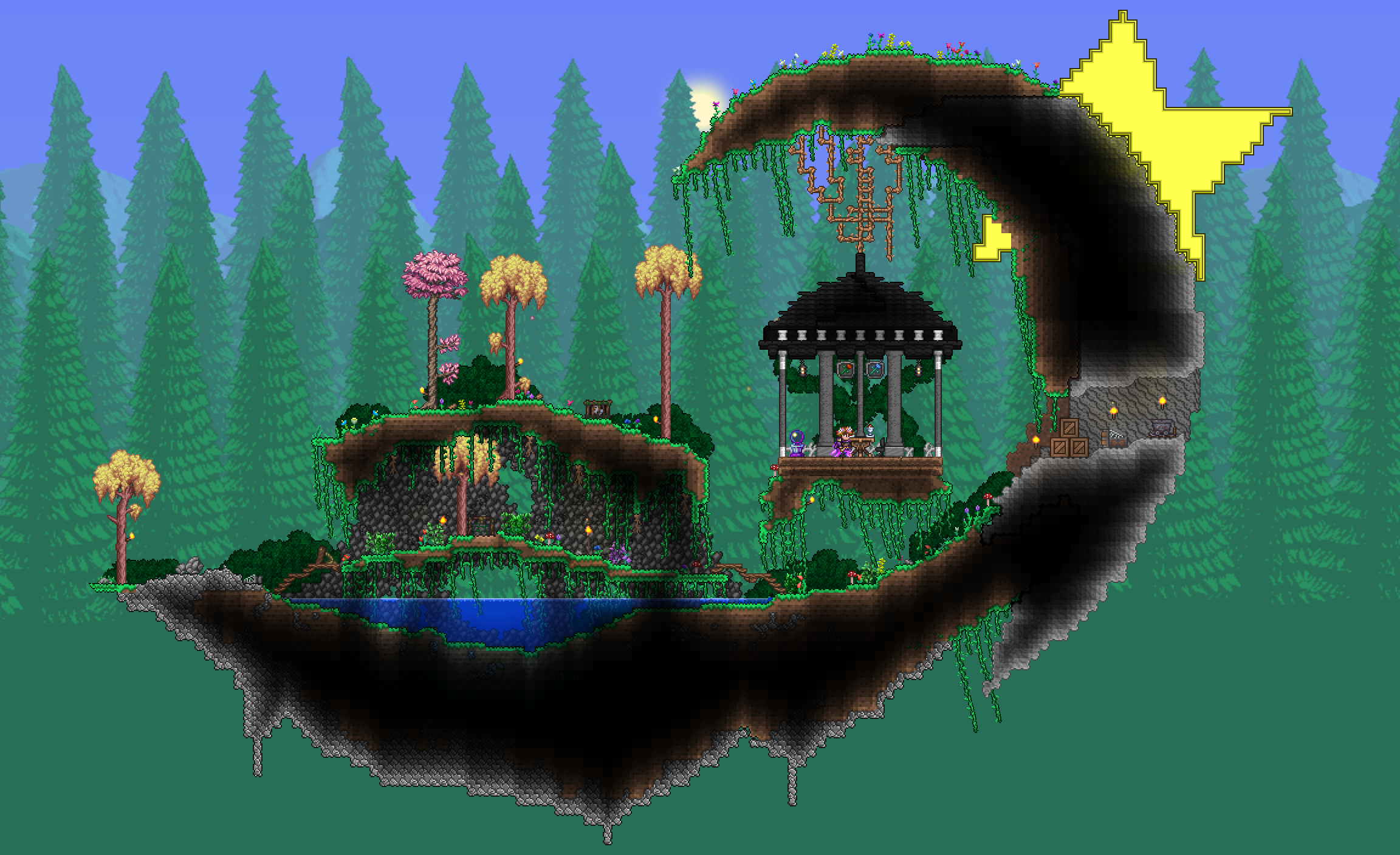 builds terraria