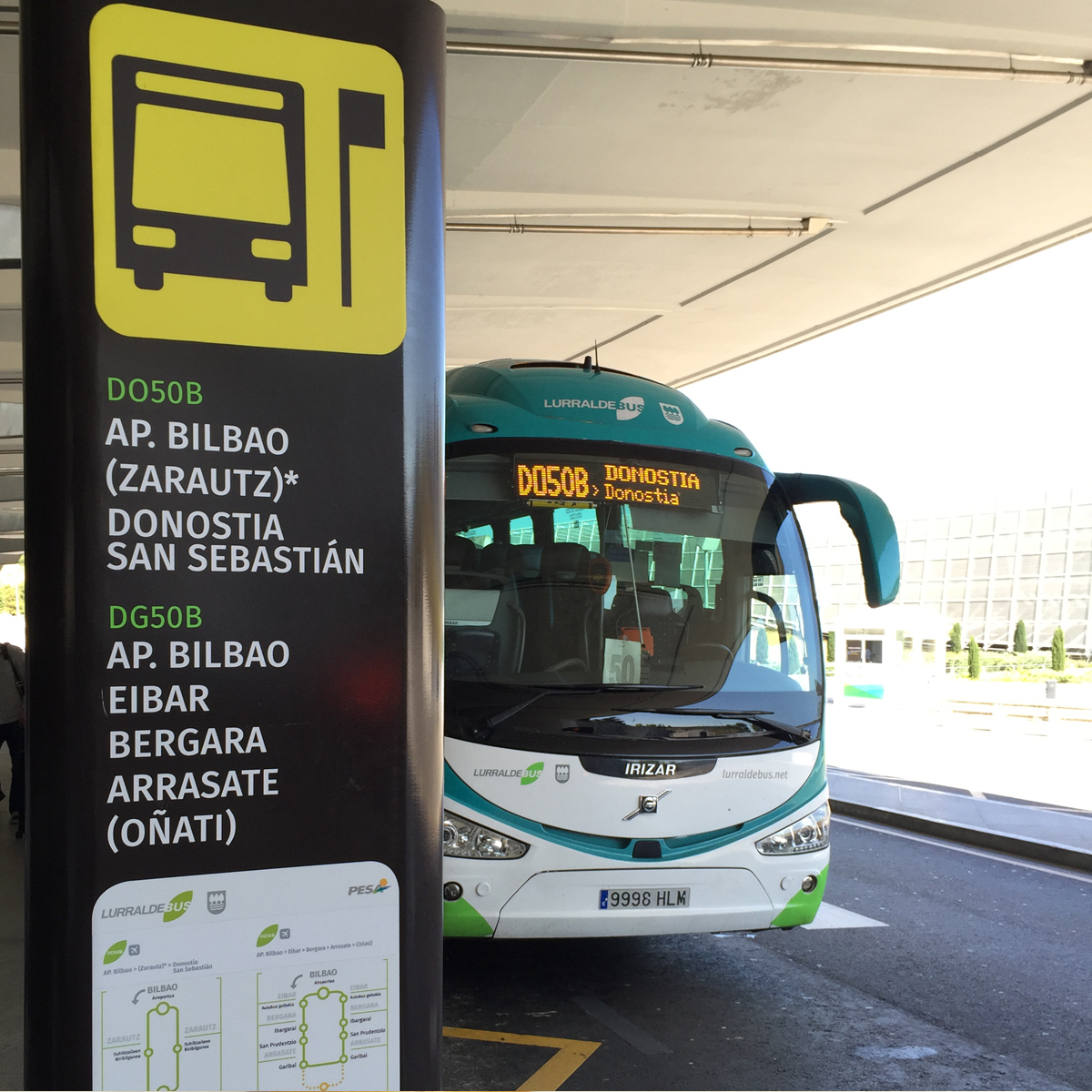 bus san sebastian to bilbao airport