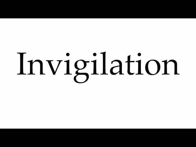 invigilate pronunciation